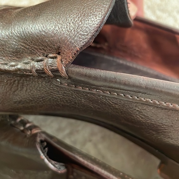 PRADA Chocolate Brown Sleek Loafers with Character - Picture 5 of 12